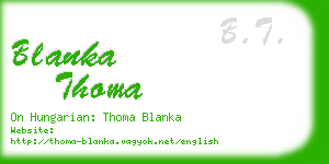 blanka thoma business card